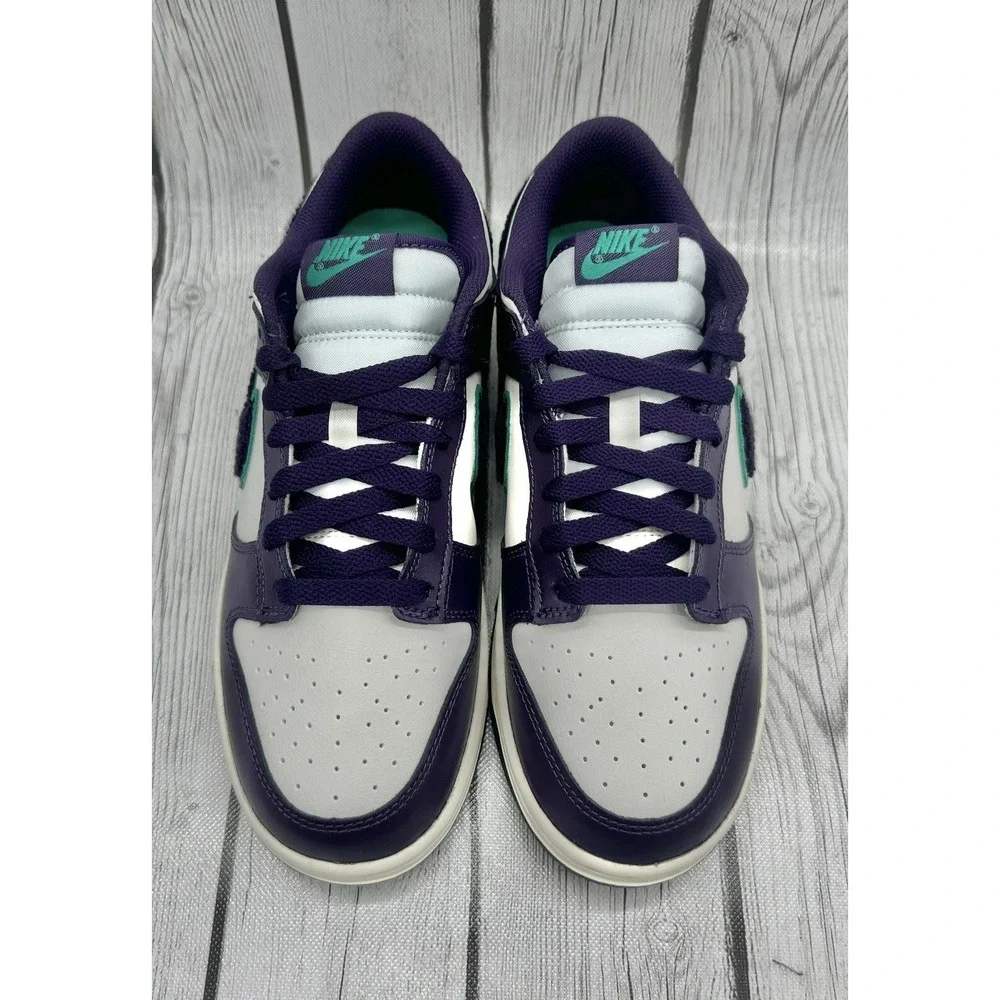 Nike Dunk Low Chenille Swoosh Grand Purple Men's Size 8‎ DQ7683-100
